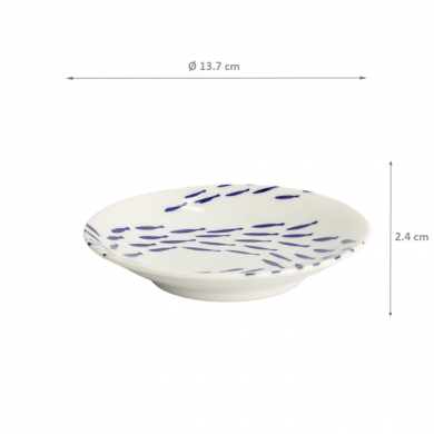 TDS, Plate, Kawaii Fish, Ø 13.7 x 2.4 cm, Item No. 22124