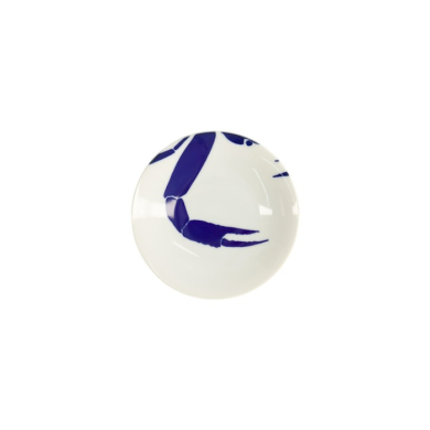 Teller Kawaii Krabbe Blau/Weiß, Porzellan, Ø 13,7 × 2,4 cm, Art.-Nr. 22126