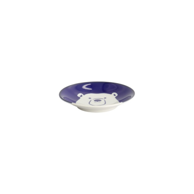Teller Kawaii Eisbär Blau/Weiß, Porzellan, Ø 13,7 × 2,4 cm, Art.-Nr. 22128