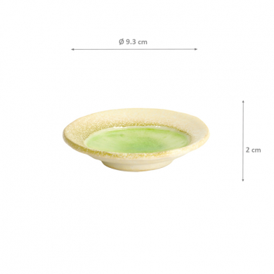 TDS, Round Plate, Green, Ø 9.3 x 2 cm- Item No. 22162