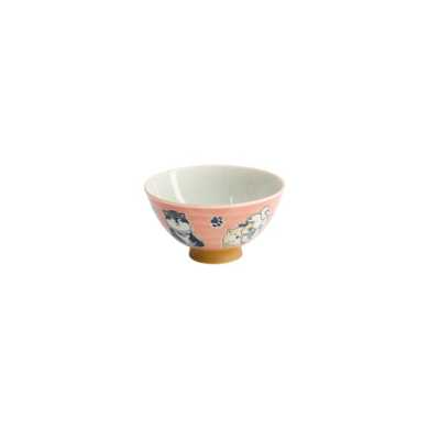 Reisschale Kawaii Multi Shiba-Dog Rot, Porzellan, Ø 11,5 × 6 cm, 300 ml, Art.-Nr. 22249
