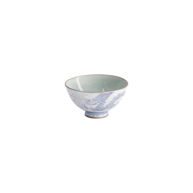 Rice Bowl Kawaii Luster Dragon Blue, Porcelain, Ø 11.5 × 6 cm, 300 ml, Item No. 22253