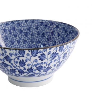 TDS, Bowl, Hana Blue, Mixed Bowls, Ø 18x9cm 1000 ml, Karakusa - Item No. 22258