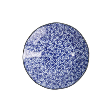 Pastateller Hana Blue Karakusa Blau/Weiß, Porzellan, Ø 21 × 5 cm, Art.-Nr. 22260
