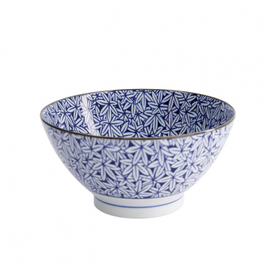 TDS, Bowl, Hana Blue Mixed Bowls, Ø 18x9cm 1000 ml, Momiji Maple - Item No. 22261