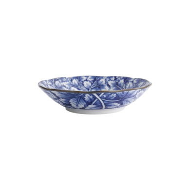 Pastateller Hana Blue Dami Botan Blau/Weiß, Porzellan, Ø 21 × 5 cm, Art.-Nr. 22266