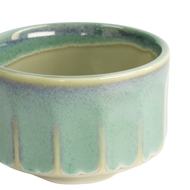 TDS, Bowl, Craft Matcha, White/Aqua, Ø11.5x7.5cm, 400ml, Item No. 22285