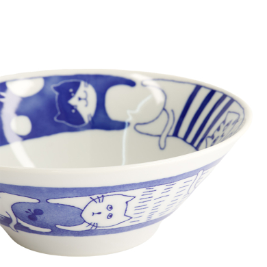 TDS, Bowl, Neko Maruke, Cat, Ø 20.5x7.5cm 1100ml, Item No. 22292