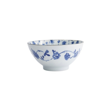 Bowl Natsu Karakusa Mixed Bowl Blue/White, Ceramic, Ø 17.8 × 9.5 cm, Item No. 22316
