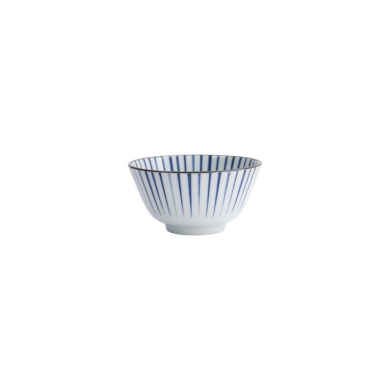 Reisschale Natsu Tokusa Blau/Weiß, Porzellan, Ø 12 × 6,4 cm, 350 ml, Art.-Nr. 22326