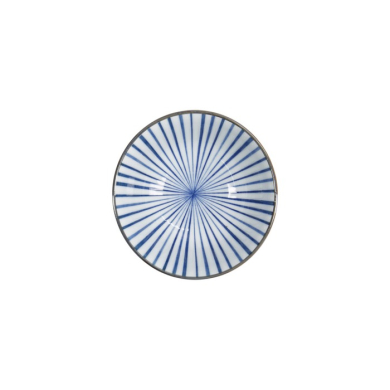 Tayo Bowl Natsu Tokusa Blue/White, Porcelain, Ø 15.2 × 6.7 cm, 500 ml, Item No. 22327