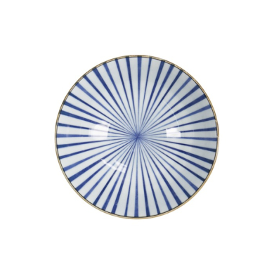 Ramenschale Natsu Tokusa Blau/Weiß, Porzellan, Ø 21 × 7,8 cm, 1 l, Art.-Nr. 22328