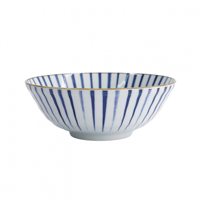 TDS, Ramen Bowl, Natsu Tokusa, Blue/White, Ø 21 x 7.8 cm 1000ml - Item No. 22328