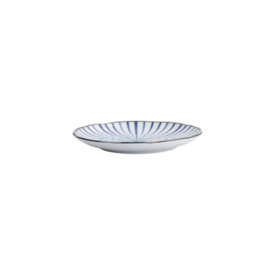 Teller Natsu Tokusa Blau/Weiß, Porzellan, Ø 16,5 × 2 cm, Art.-Nr. 22331