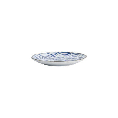 Teller Natsu Nami Blau/Weiß, Porzellan, Ø 16,5 × 2 cm, Art.-Nr. 22340