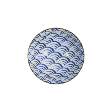 Bowl Natsu Nami Mixed Bowls Blue/White, Porcelain, Ø 17.8 × 8.7 cm, 1 l, Item No. 22343