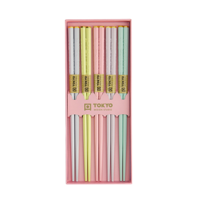 TDS, 5 Chopstick Giftset, Pink Sakura, Item No. 22351