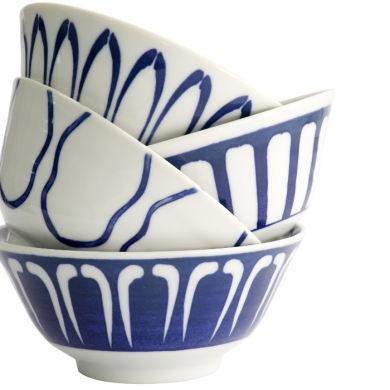 TDS, 4 Bowls Set, Mixed Bowls, Ø 15x7 cm, 500 ml, Item No. 22526