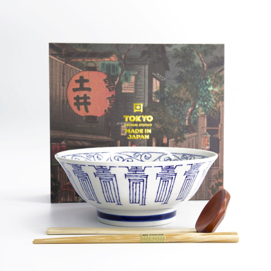 Mixed Bowls Kotobuki Blue Ramen Bowl in Gift Box at g-HoReCa (picture 1 of 3)
