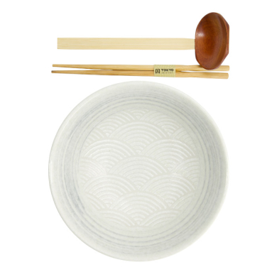TDS, Ramen Bowl in Gift Box, Mixed Bowls Masamura Sei Kai Ha, Ø 21,3 cm, Item No. 22548