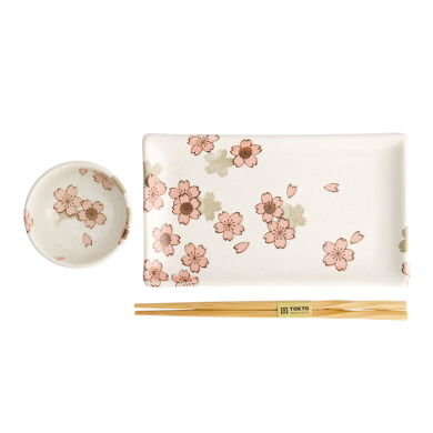 4 mit Essstäbchen Kawaii Maiko Sushi Teller Geschenkset bei g-HoReCa (Bild 3 von 6)