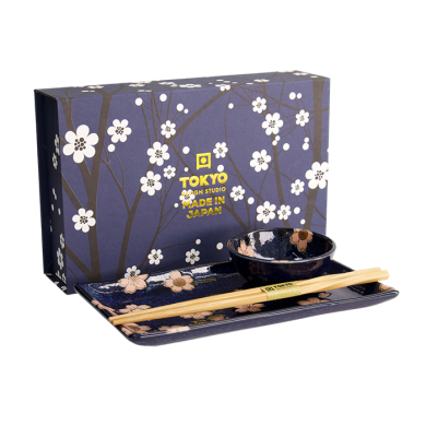 4 mit Essstäbchen Kawaii Maiko Sushi Teller Geschenkset bei g-HoReCa (Bild 4 von 6)