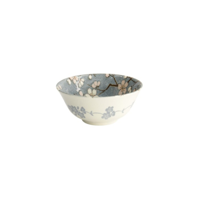 Tayo Bowl Fujisakura Gray (Grey), Porcelain, Ø 15.2 × 6.7 cm, 500 ml, Item No. 22589
