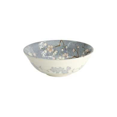 Ramen Bowl Fujisakura Grey, Porcelain, Ø 21 × 7.8 cm, 1 l, Item No. 22590