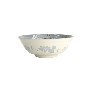 Ramen Bowl Fujisakura Grey, Porcelain, Ø 21 × 7.8 cm, 1 l, Item No. 22590