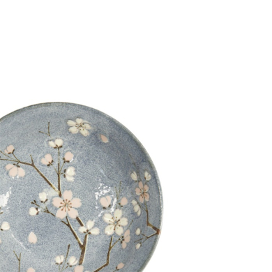 Ramen Bowl Fujisakura Grey, Porcelain, Ø 21 × 7.8 cm, 1 l, Item No. 22590