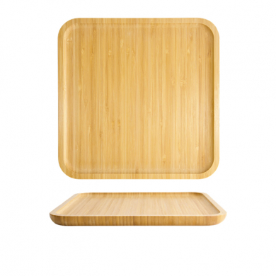 30x30x1.7cm Bamboo Wooden Tray at g-HoReCa (picture 1 of 6)