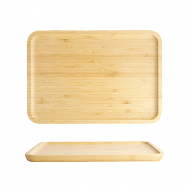 33x23x1.7cm Bamboo Wooden Tray at g-HoReCa (picture 1 of 6)