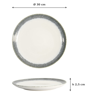 TDS, Charger Plate, Monte Negro, Ø 30x2.5cm, Item No. 24344