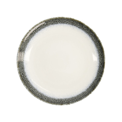 Dessert Plate Monte Negro Blue/White, Stoneware, Ø 21 × 2.5 cm, Item No. 24345