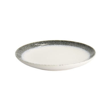 Dessert Plate Monte Negro Blue/White, Stoneware, Ø 21 × 2.5 cm, Item No. 24345