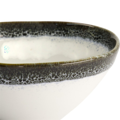Reisschale Monte Negro Weiß/Blau, Steinzeug, 14 × 15 × 8,5 cm, 700 ml, Art.-Nr. 24350