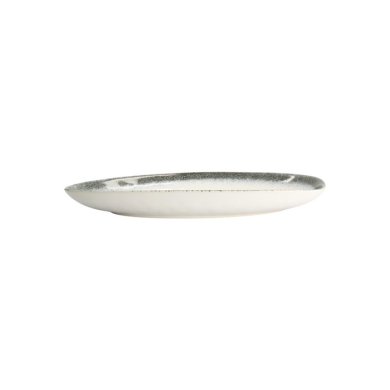 Oval Serving Platter Monte Negro White/Blue, Stoneware, 39 × 22 × 4 cm, Item No. 24351
