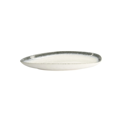 Oval Serving Platter Monte Negro White/Blue, Stoneware, 39 × 22 × 4 cm, Item No. 24351