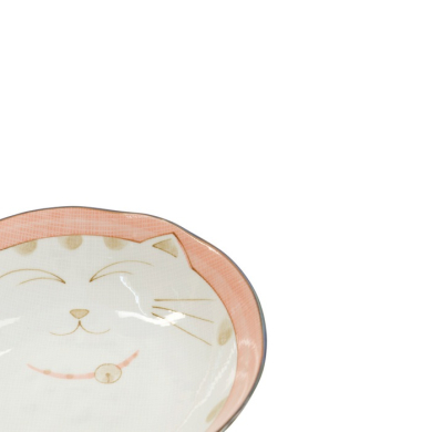 Reisschale Kawaii Katze Neko Rosa, Porzellan, Ø 16,5 cm, 450 ml, Art.-Nr. 2468