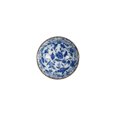 Schale Japan Flower Blau/Weiß, Porzellan, Ø 13 × 7,8 cm, 500 ml, Art.-Nr. 2722