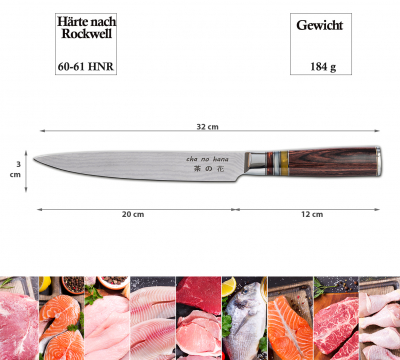 Sashimi Knife with 3 acryl-circles (fillet knife) at g-HoReCa (picture 7 of 7)