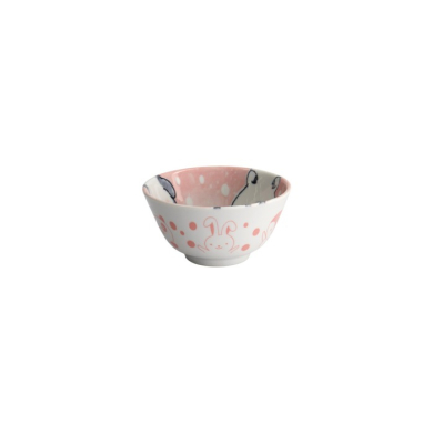 Reisschale Kawaii Animal Rosa, Porzellan, Ø 12 × 6,4 cm, 300 ml, Art.-Nr. 33018