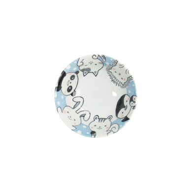 Tayo Bowl Kawaii Animal Blue, Porcelain, Ø 15.2 × 6.7 cm, 500 ml, Item No. 33021