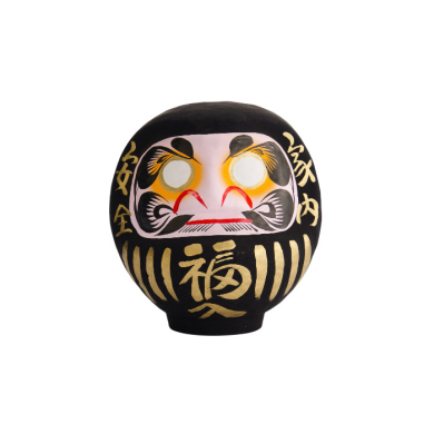 TDS, Daruma, Dekoration, Schwarz, Ø 9 cm - Art Nr: 33037