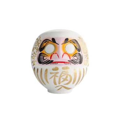 TDS, Daruma, Dekoration, Weiß, Ø 9 cm - Art Nr: 33038