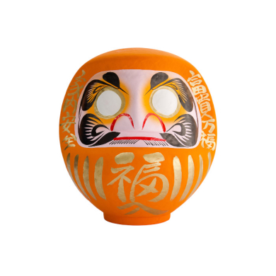 TDS, Daruma, Decoration, Orange, Ø 17 cm - Item No. 33047