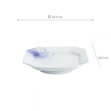 TDS, Plate, White, 14.5 x 14.5 cm, Item No. 33152