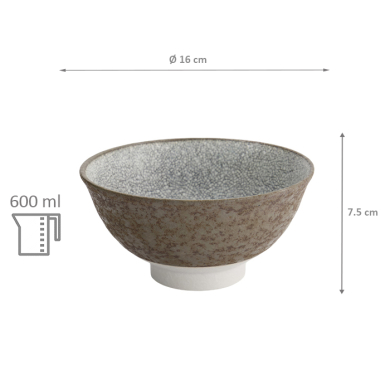 TDS, Bowl with rim, Satomaki Kairagi, Ø 16 x 7.5 cm 600ml, Item No. 33171