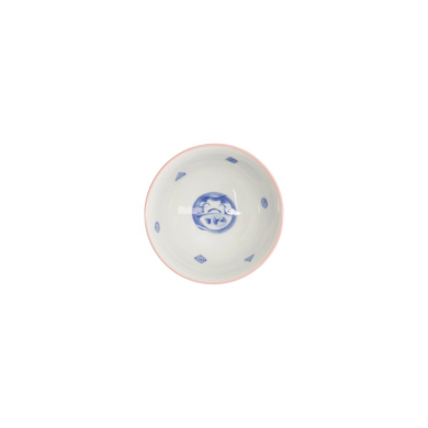 Schale Kawaii Daruma Rosa, Porzellan, Ø 11,5 × 6 cm, 300 ml, Art.-Nr. 33204
