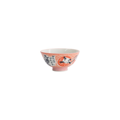 Schale Kawaii Daruma Rosa, Porzellan, Ø 11,5 × 6 cm, 300 ml, Art.-Nr. 33204